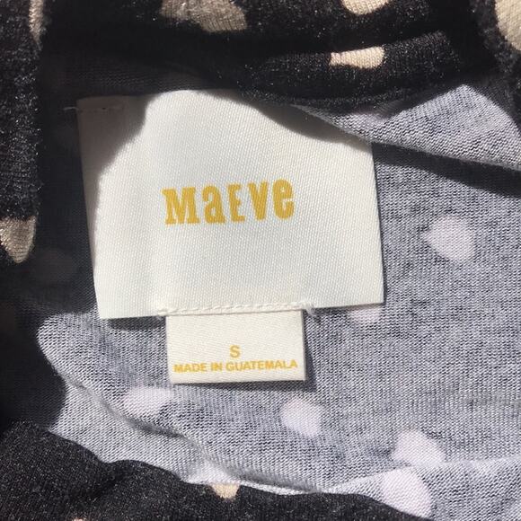 Anthropologie Maeve Black Lilt Swing High Neck Rayon Dress Women's Size Small - Picture 10 of 11